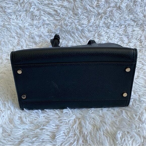 Kate Spade New York Black Leather Rowe Small Top Zip Satchel - Picture 4 of 11